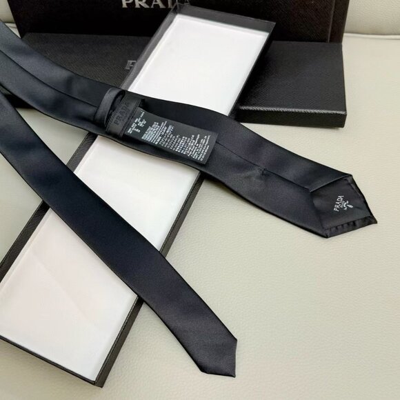Prada Black Silk Tie - Picture 3 of 5
